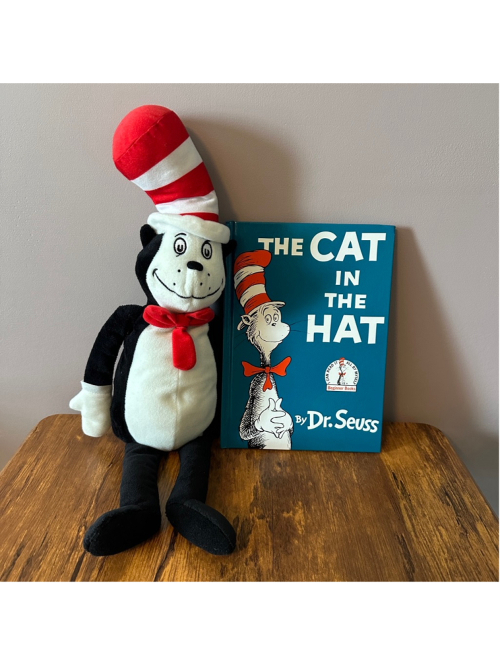 Dr. Seuss Cat in the Hat Plush & Hardcover Book Set 18" Toy